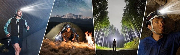 Rechargeable Powerful USB LED High Lumen Headlamp Ultra-Light Bright Headlight Waterproof Sensor Head Light For Outdoors Camping Running Hiking Biking Fishing