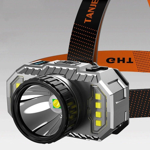 Rechargeable Super Bright High Lumen Strong Light LED Head-Mounted Headlamp Waterproof Long-Range Flashlight For Outdoor Camping Household Riding Night Fishing Headlight
