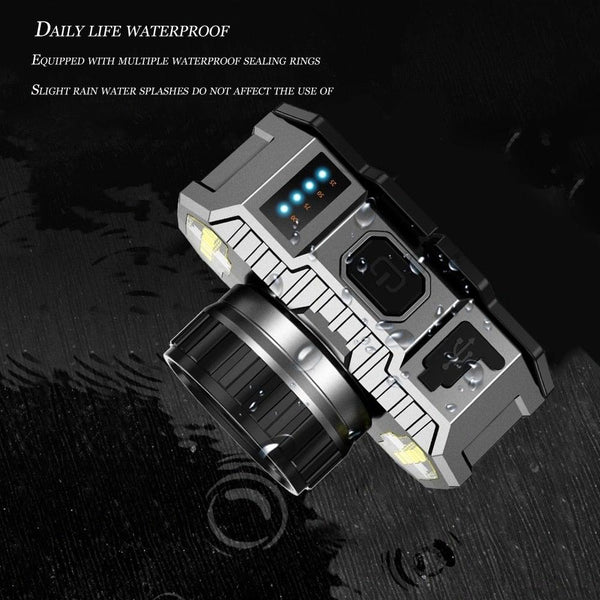 Rechargeable Super Bright High Lumen Strong Light LED Head-Mounted Headlamp Waterproof Long-Range Flashlight For Outdoor Camping Household Riding Night Fishing Headlight