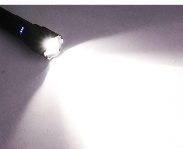 Rechargeable Tactical Flashlight USB LED High Quality Zoomable Torchlight High Lumen Super Bright Flashlight Waterproof Flashlight For Outdoor Best Camping Hiking Riding Flashlight