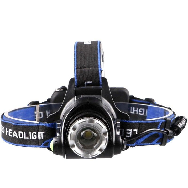 Rechargeable Ultra-bright High Lumen LED Headlamp Hands-Free USB Zoomable Headlight Waterproof Super Bright Head Lights For Fishing Camping Hiking Riding JoggingTorch Flashlight