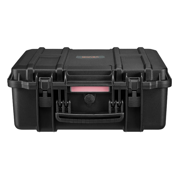 Hard Pistol Case, Heavy Duty Hard Gun Case with XPE Foam Lining, Waterproof Pistol Storage Box with Customizable Interior & Handle for Gun, Lenses, Camera, Gear, TSA Compliant, 19.3x17.1x8.3 in