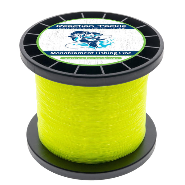 Reaction Tackle Nylon Monofilament Fishing Line - 1 Pound Jumbo Spools