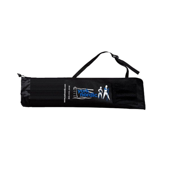 Official Nordic Walking Poles - True Nordic Glove Grip w-flip locks, detachable feet and travel bag - pair - For Heights up to 6’2”