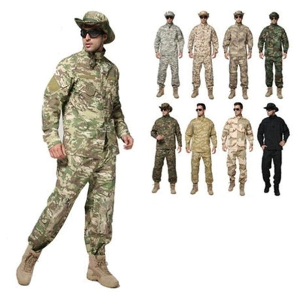 Army Military Tactical Uniform Shirt + Pants Camo Camouflage ACU CP Combat Uniform US Army Men's Clothing Suit Airsoft Hunting - HuntPost Marketplace