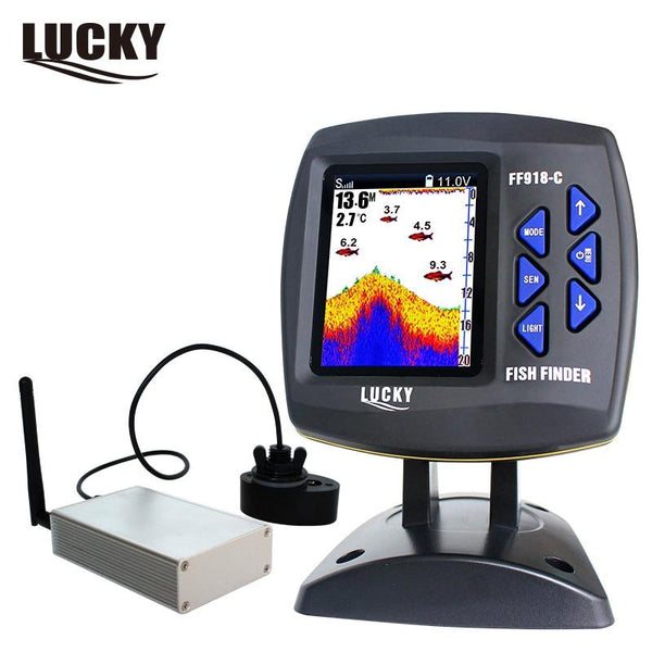 Lucky sonar fish finder Wireless operating range 300m/980f fishing finder FF918-CWLS Wireless Remote Control Boat fish finders - HuntPost Marketplace