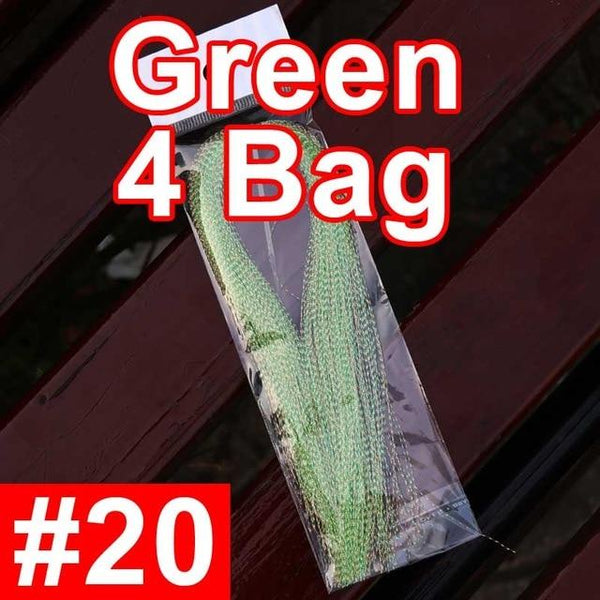 Bimoo 4Packs Flashabou Tinsel Fly Tying Crystal Flash for Jig Hook Lure Making Material Krystal Strands Gold Silver Rainbow Pink - HuntPost Marketplace