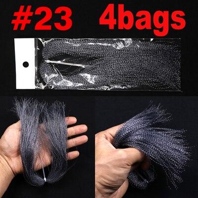 Bimoo 4Packs Flashabou Tinsel Fly Tying Crystal Flash for Jig Hook Lure Making Material Krystal Strands Gold Silver Rainbow Pink - HuntPost Marketplace