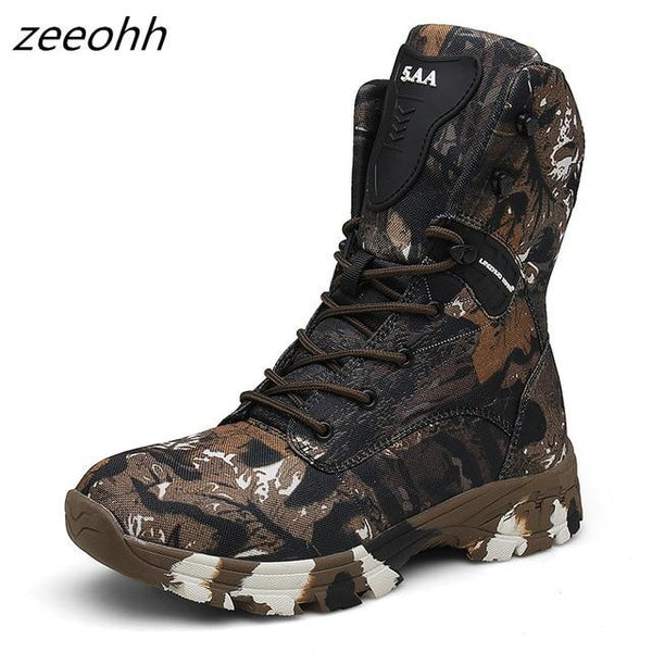 New Camo Military Boots Men Special Force Tactical Botas Outdoor Desert Non-slip Combat Shoes Man Hiking Hunting Boot - HuntPost Marketplace