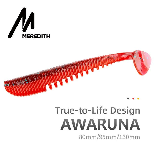MEREDITH Awaruna Fishing Lures 8cm 9.5cm 13cm Artificial Baits Wobblers Soft Lures Shad Carp Silicone Fishing Soft Baits Tackle - HuntPost Marketplace