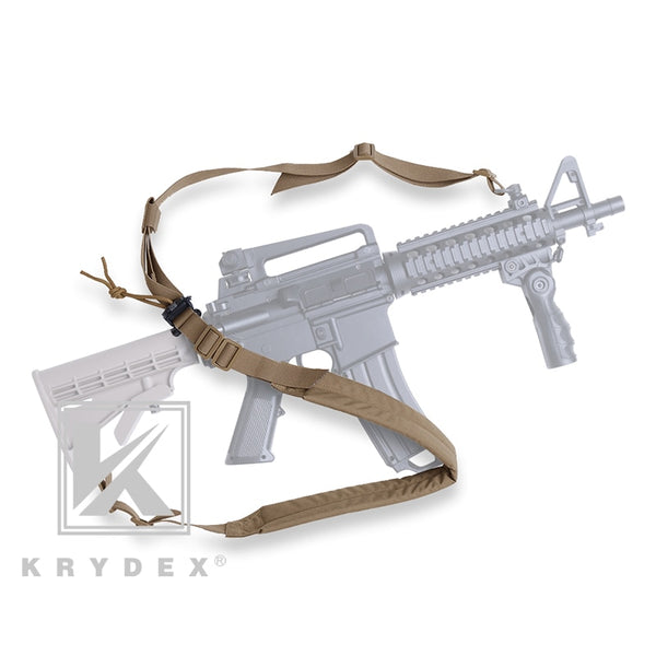 KRYDEX Rifle Fixing Wide Padded Sling Outdoor Shooting Hunting Tactics Adjustable Quick Detach Firearms Wide Padded 2 Point Belt