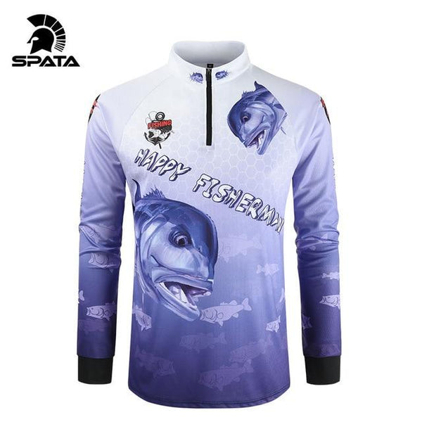 2020 New SPATA Fishing Clothing Anti UV Summer Man Fishing Clothes Sunscreen Breathable Moisture wicking Quick Dry Fishing Shirt - HuntPost Marketplace