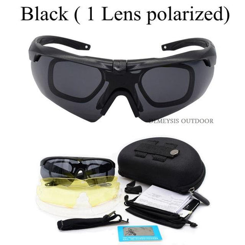 Outdoor Sport Tactical Glasses w/ Myopia Frame Professional Polarized Army Combat Goggles Military Airsoft Shooting Glasses - HuntPost Marketplace