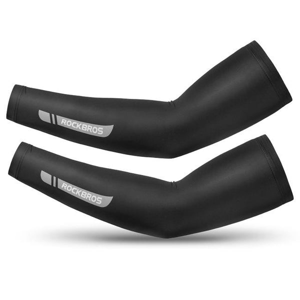 ROCKBROS Cycling Ice Fabric Running Camping Arm Warmers Basketball Sleeve Arm Sleeve Outdoor Sports Sleeves Summer Safety Gear - HuntPost Marketplace