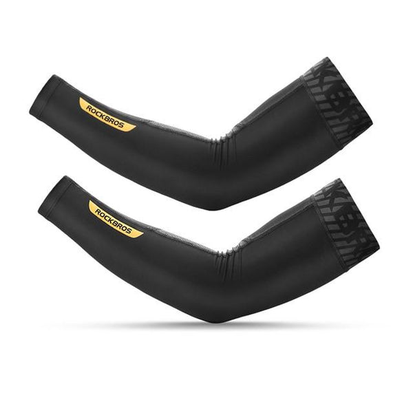 ROCKBROS Cycling Ice Fabric Running Camping Arm Warmers Basketball Sleeve Arm Sleeve Outdoor Sports Sleeves Summer Safety Gear - HuntPost Marketplace