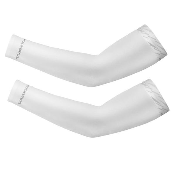 ROCKBROS Cycling Ice Fabric Running Camping Arm Warmers Basketball Sleeve Arm Sleeve Outdoor Sports Sleeves Summer Safety Gear - HuntPost Marketplace