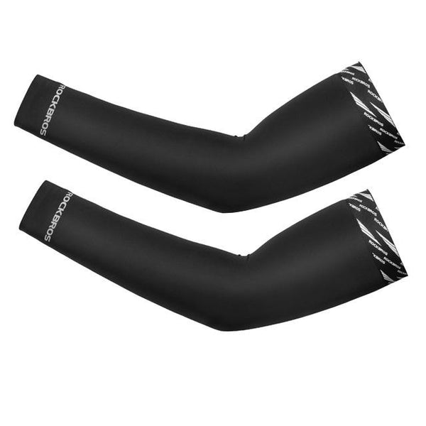 ROCKBROS Cycling Ice Fabric Running Camping Arm Warmers Basketball Sleeve Arm Sleeve Outdoor Sports Sleeves Summer Safety Gear - HuntPost Marketplace