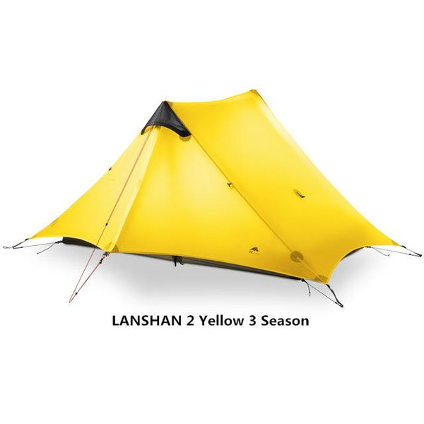 LanShan 2 3F UL GEAR 2 Person 1 Person Outdoor Ultralight Camping Tent 3 Season 4 Season Professional 15D Silnylon Rodless Tent - HuntPost Marketplace