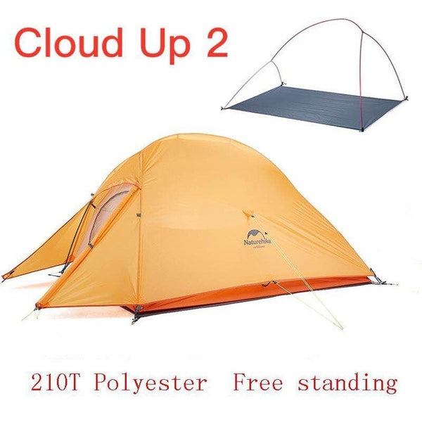 Naturehike Upgraded Cloud Up Series Ultralight Camping Tent Waterproof Outdoor Hiking Tent 20D Nylon Tent With Free Mat