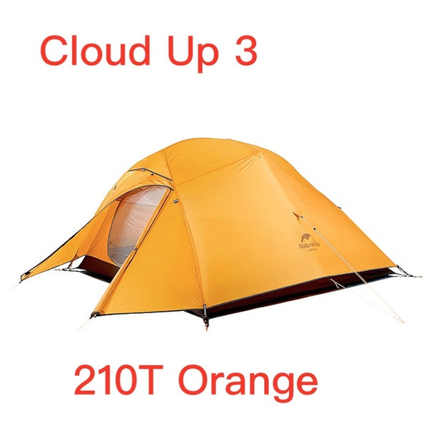 Naturehike Upgraded Cloud Up Series Ultralight Camping Tent Waterproof Outdoor Hiking Tent 20D Nylon Tent With Free Mat