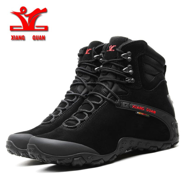 XiangGuan winter new Wear-Resistant Camping Men Boots Tactical Sneakers Climbing Waterproof Boots for men Women Hiking Footwear - HuntPost Marketplace