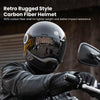 ILM Carbon Fiber Lightweight Motorcycle Helmets Full Face Retro Helmet Model F611