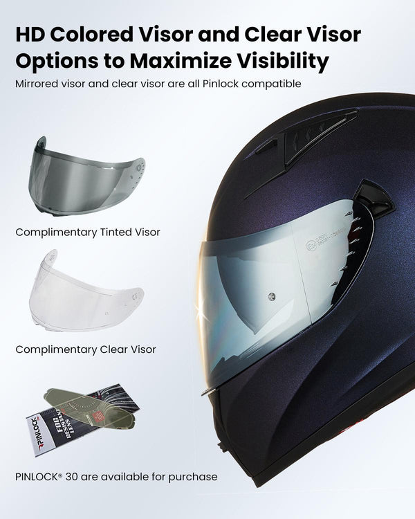 ILM Full Face Motorcycle Helmet Model Z501