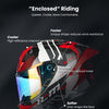ILM Carbon Fiber Motorcycle Helmets Full Face Racing Helmet Model MF577P
