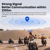 ILM Motorcycle Bluetooth Headset Helmet Communication System 2100M Intercom IP67 Waterproof Noise Cancellation Model RANGEPRO