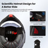 ILM Carbon Fiber Vintage Full Face Modular Motorcycle Helmet Model B707C