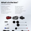 ILM Motorcycle Bluetooth Headset Helmet Communication System 2100M Intercom IP67 Waterproof Noise Cancellation Model RANGEPRO