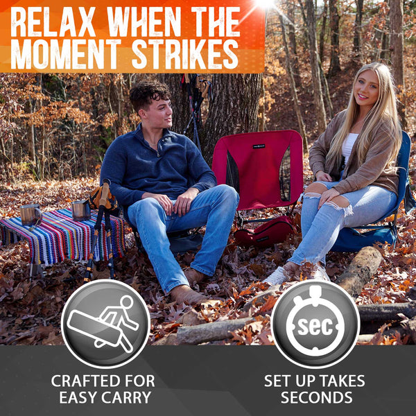 Pike Trail Ultralight Compact Outdoor Camping Tailgate Festival Beach Chair