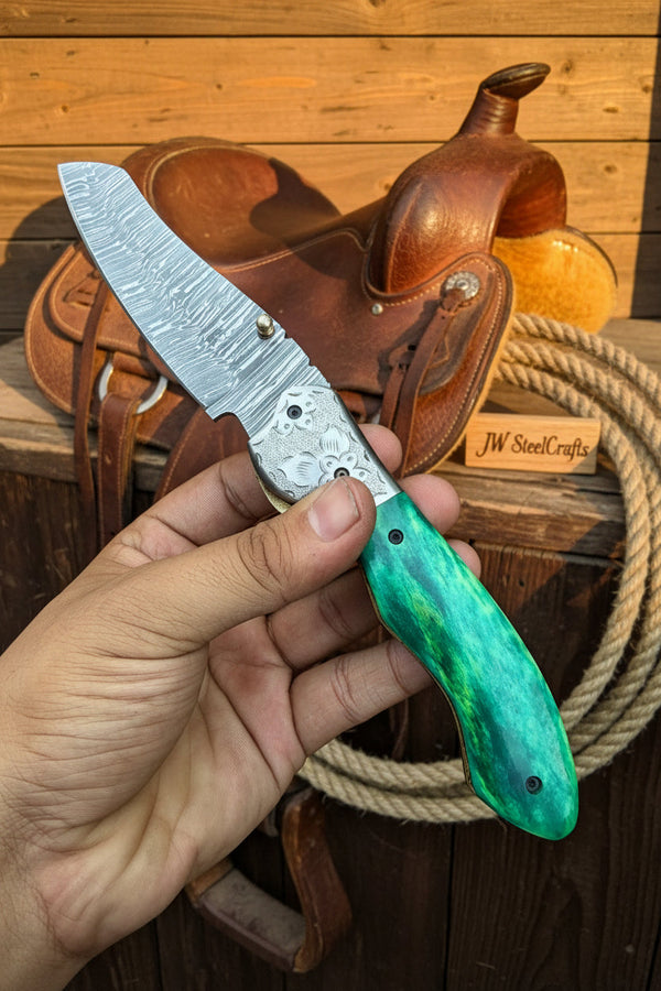Jadeline Damascus Folder 7