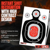 100 EZ2C 12"x18" Silhouette Shooting Target USA MADE Premium Targets for the Range, Gun Gifts (Peel-Off Pad 100)