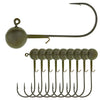 Reaction Tackle Lead Ball Jigs (10-Pack) – Premium Round Jig Heads for Stick Baits