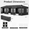 Pop Up Canopy Tent 10x30 FT with 8 Sidewalls
