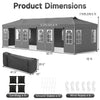 Pop Up Canopy Tent 10x30 FT with 8 Sidewalls