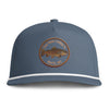 Clear Water Trout Badge Rope Hat — Brown Trout Printed Fishing Cap