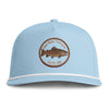 Clear Water Trout Badge Rope Hat — Brown Trout Printed Fishing Cap
