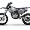 TrailMaster LX250 Dirt Bike, 6-Speed Manual, Dual Disc Brakes, Electric Start with Kick backup, (21/18) Wheels