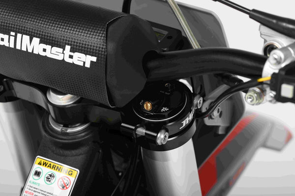 TrailMaster LX250 Dirt Bike, 6-Speed Manual, Dual Disc Brakes, Electric Start with Kick backup, (21/18) Wheels
