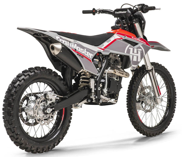 TrailMaster MX250 Dirt Bike, 5-Speed Manual, Electric Start, Dual Disc Brakes, (21/18) Wheels