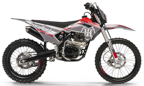 TrailMaster MX250 Dirt Bike, 5-Speed Manual, Electric Start, Dual Disc Brakes, (21/18) Wheels