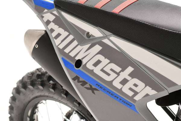 TrailMaster MX250-Pro Dirt Bike, 5-Speed Manual, Dual Disc Brakes, Electric Start (21/18) Wheels