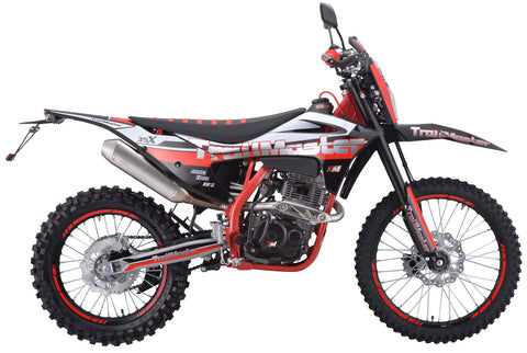 TrailMaster TM35X 250cc Dual Sport Dirt Bike, 5-Speed Manual, Dual Disc Brakes, (21/18) Wheels