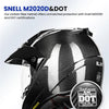 ILM Carbon Fiber Snell M2020D Full Face Motorcycle Adventure Helmet Model L13
