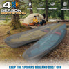 600D Kayak Cover: Upgraded Zipper Closure Waterproof Canoe Outdoor Storage Bag, Heavy Duty UV Protection Dust Paddle Board Cover for Fishing Boat