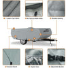 DikaSun 7 Layers Pop Up Camper Cover, Breathable UV Resistant Windproof Waterproof RV Cover
