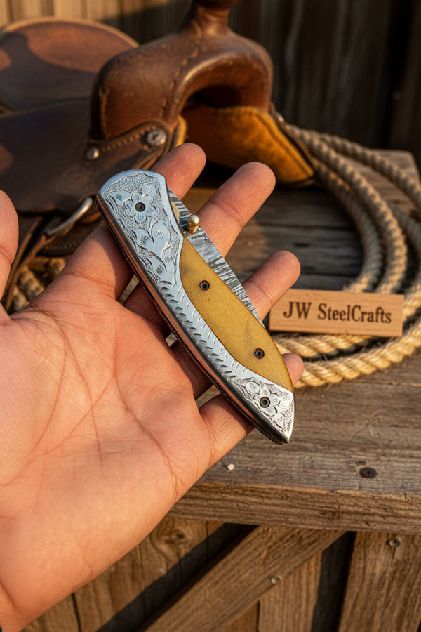 Boneridge Damascus Folder 7