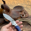 Silverline Ridge Curved Folder Knife 8" Handmade Damascus Steel Resin Handle